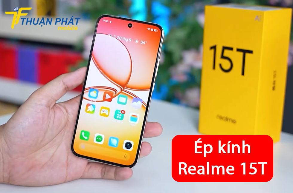 Ép kính Realme 15T