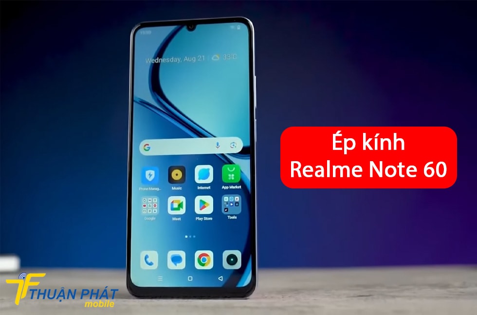 Ép kính Realme Note 60