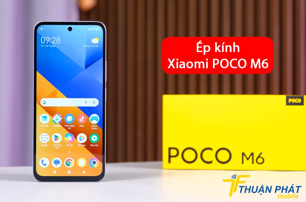 Ép kính Xiaomi POCO M6