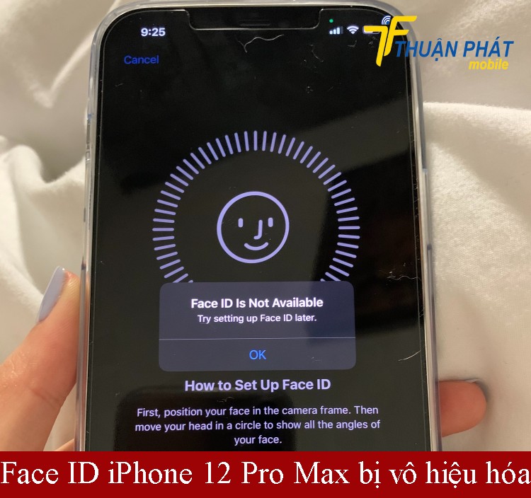 Face ID iPhone 12 Pro Max bị vô hiệu hóa Face ID iPhone 12 Pro Max bị vô hiệu hóa
