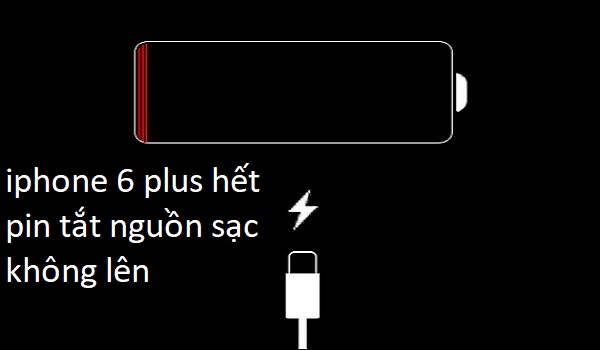iphone 6 plus hết pin tắt nguồn sạc không lên