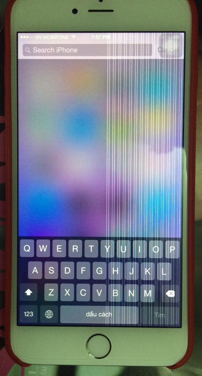 màn hình iphone 6 bị sọc dọc