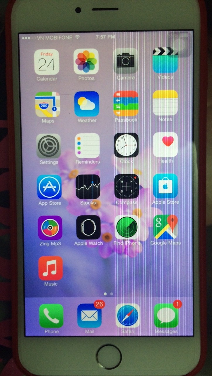 Màn hình iphone 6 plus bị sọc dọc
