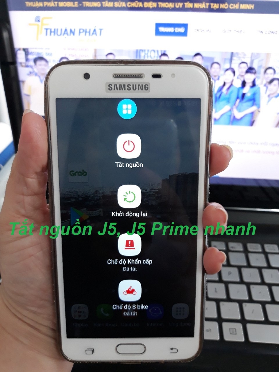 Cách tắt nguồn Samsung J5 Prime, J5 đơn giản