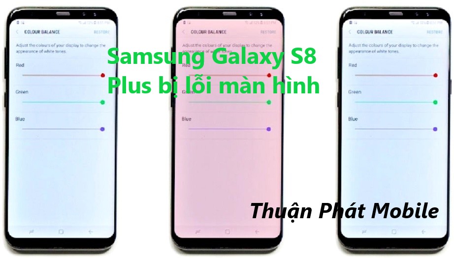 Khắc phục Samsung Galaxy S8 Plus bị lỗi màn hình