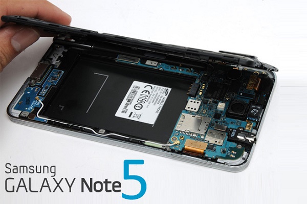 Viên pin hư hỏng dẫn đến Samsung Note 5 bị tắt nguồn
