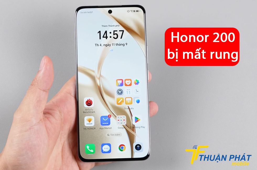 Honor 200 bị mất rung