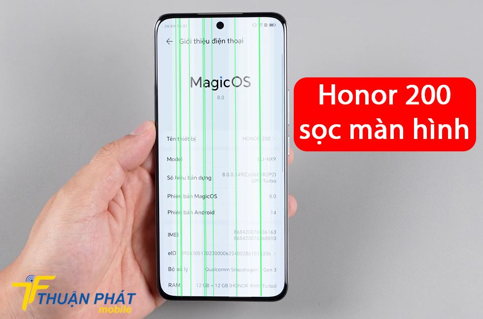 Honor 200 sọc màn hình