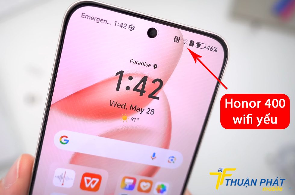 Honor 400 wifi yếu