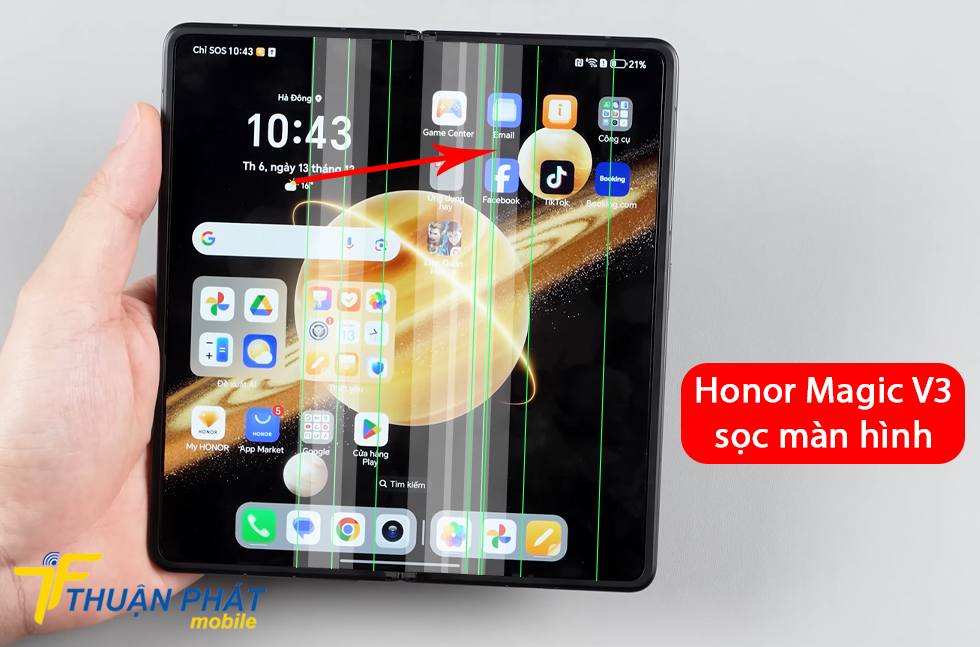 Honor Magic V3 sọc màn hình