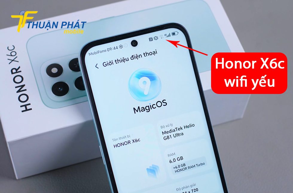 Honor X6c wifi yếu