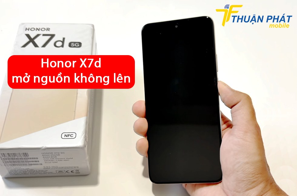 Honor X7d mở nguồn không lên