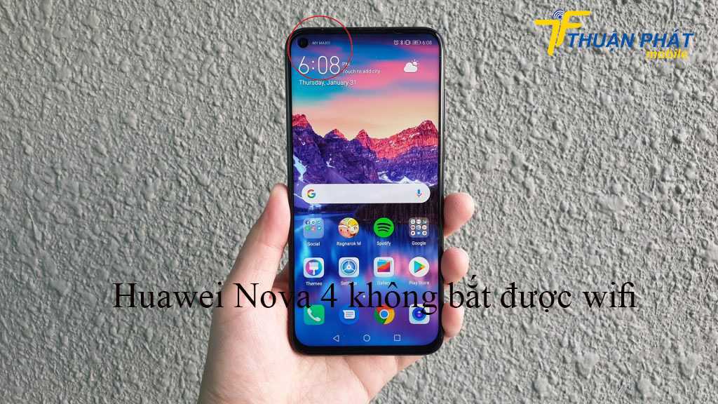 Huawei Nova 4 không bắt được wifi