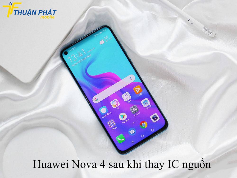 Huawei Nova 4 sau khi thay IC nguồn
