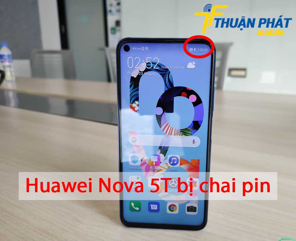 Huawei Nova 5T bị chai pin