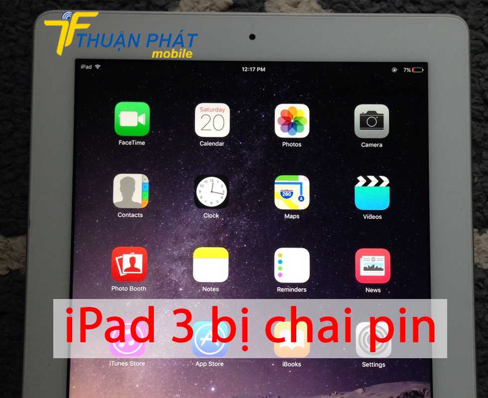 iPad 3 bị chai pin