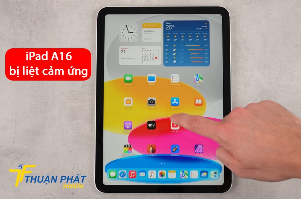 iPad A16 bị liệt cảm ứng