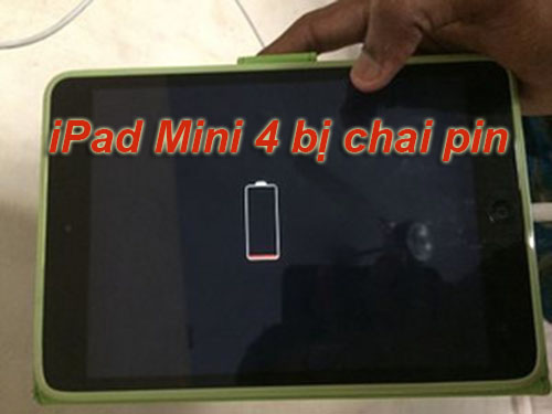 Ipad mini 4 bị chai pin