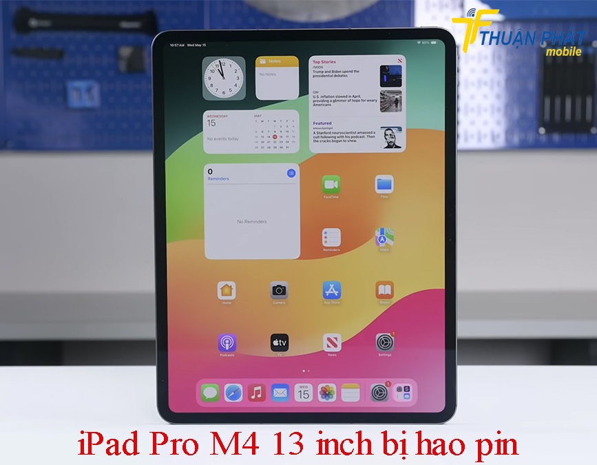 iPad Pro M4 13 inch bị hao pin