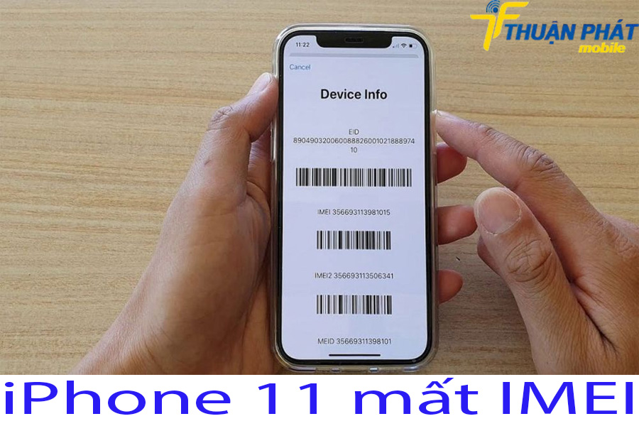 iPhone 11 mất IMEI