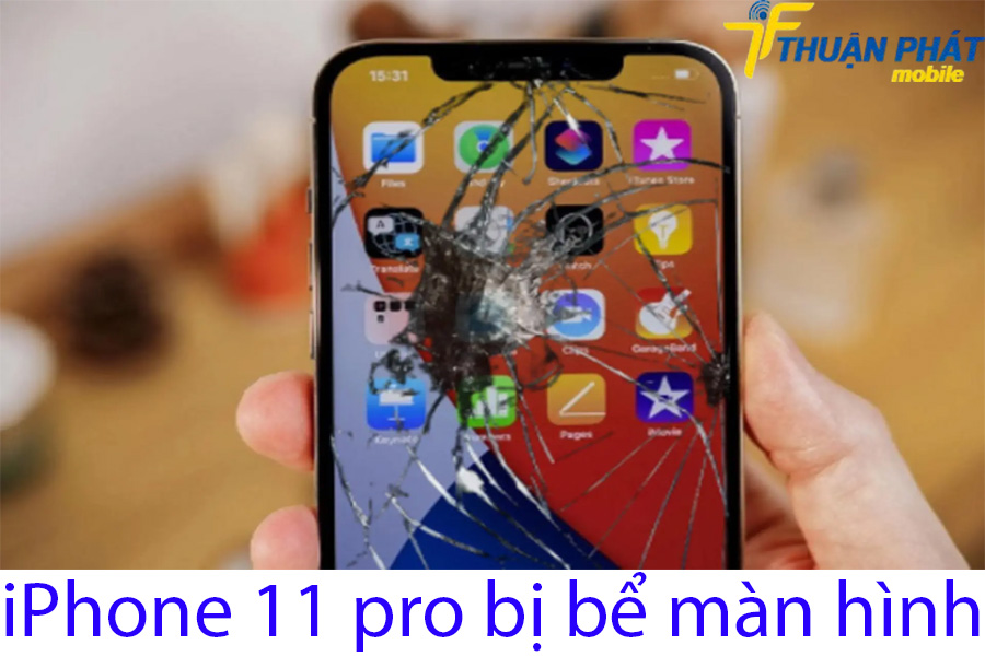 iPhone 11 pro bị bể màn hình iPhone 11 pro bị bể màn hình