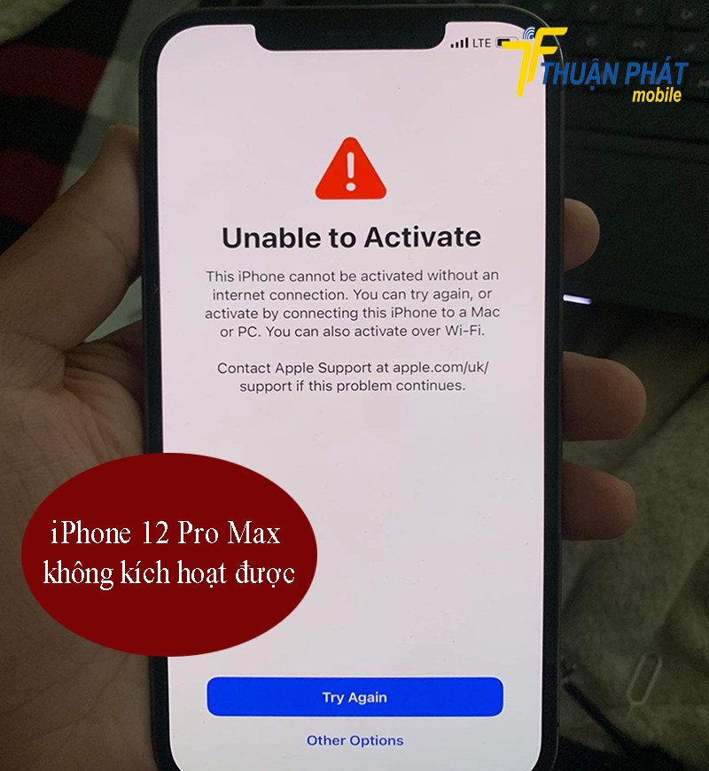 iPhone 12 Pro Max không kích hoạt được
