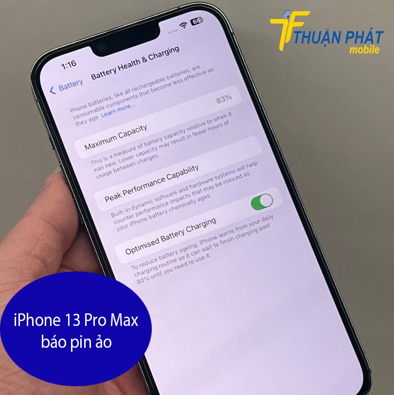 iPhone 13 Pro Max báo pin ảo iPhone 13 Pro Max báo pin ảo