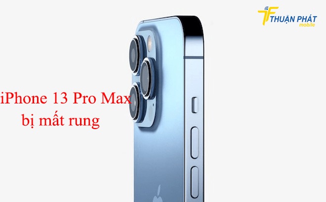 iPhone 13 Pro Max bị mất rung