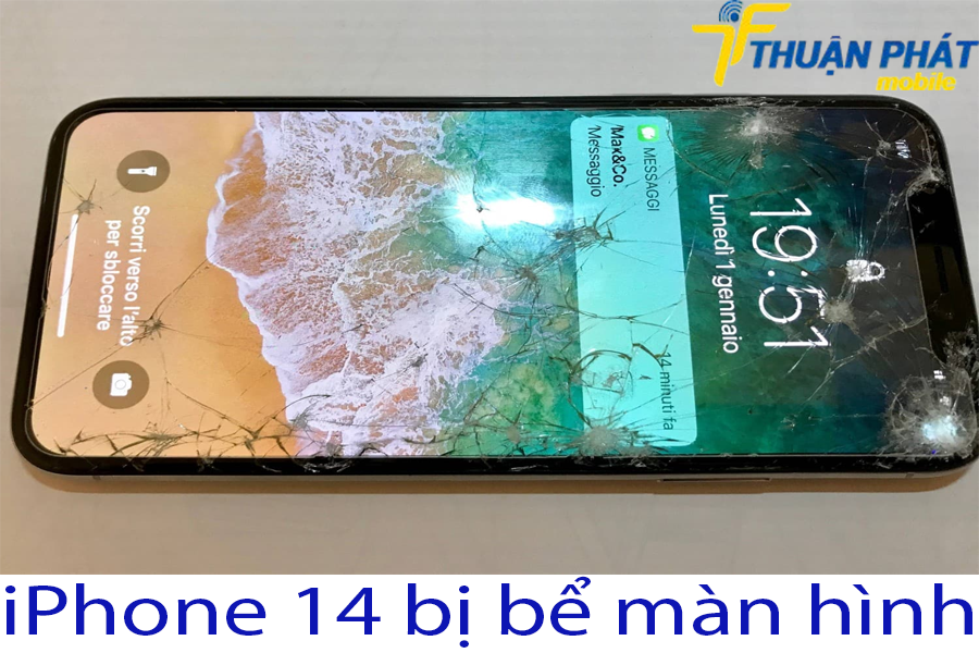 iPhone 14 bị bể màn hình