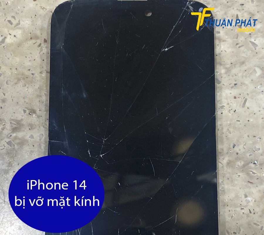 iPhone 14 bị vỡ mặt kính