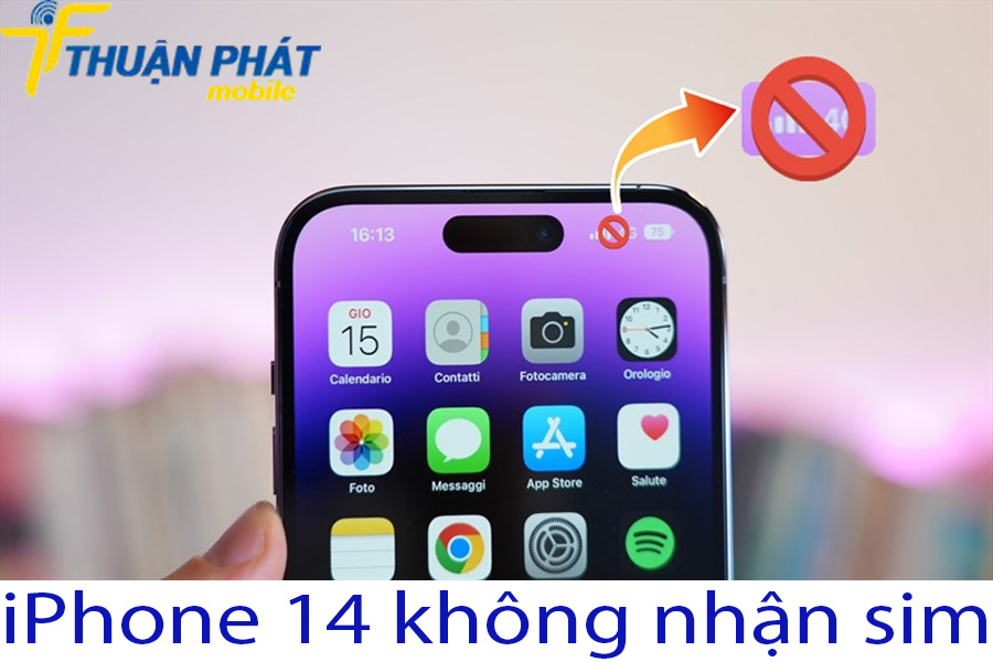 iPhone 14 không nhận sim
