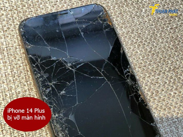 iPhone 14 Pluss bị vỡ màn hình iPhone 14 Pluss bị vỡ màn hình