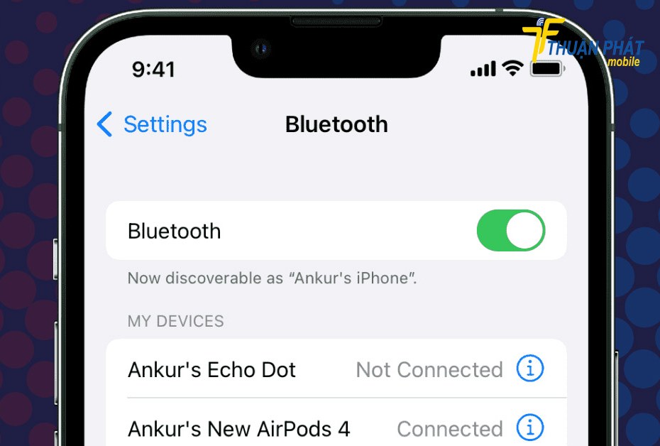 iPhone 14 Plus không tìm thấy thiết bị Bluetooth