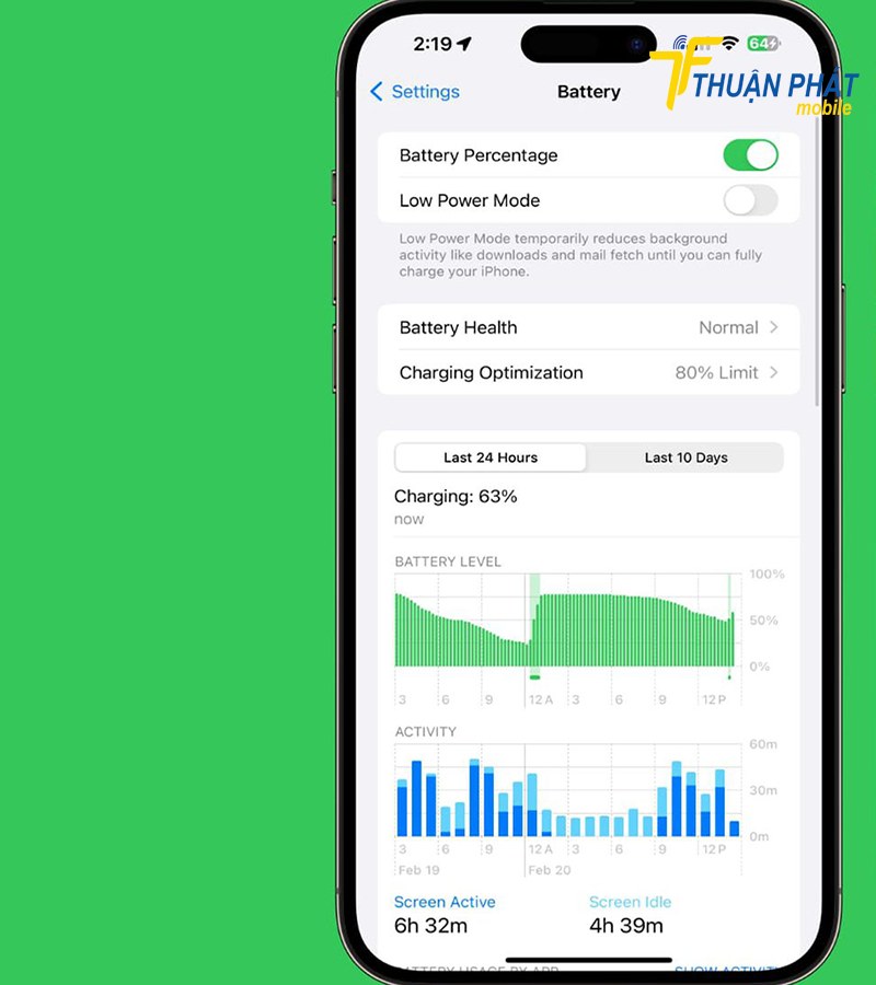 iPhone 15 Pro báo pin ảo