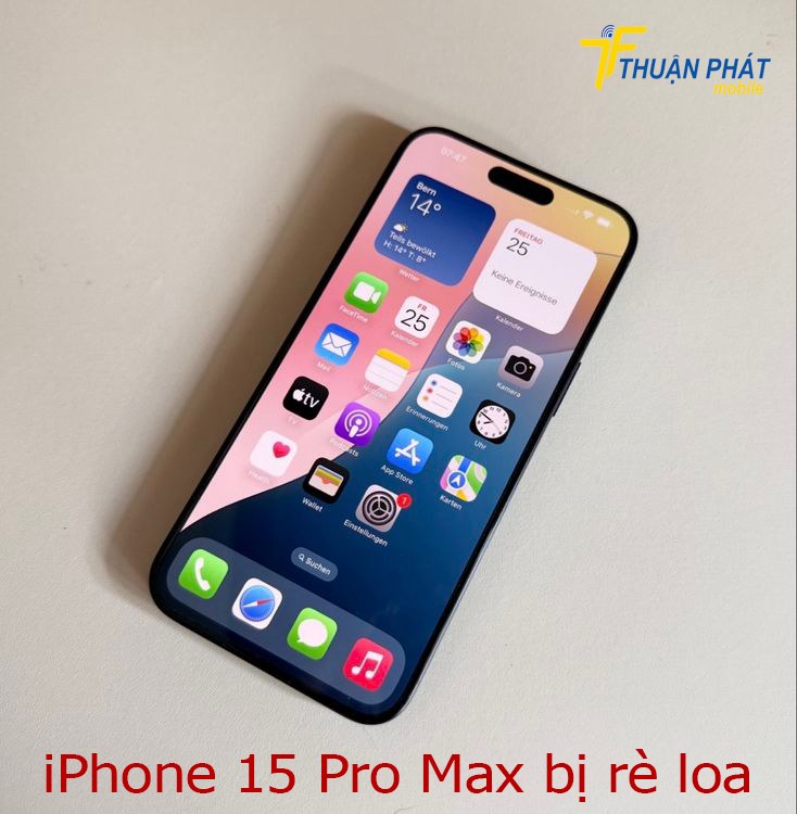 iPhone 15 Pro Max bị rè loa