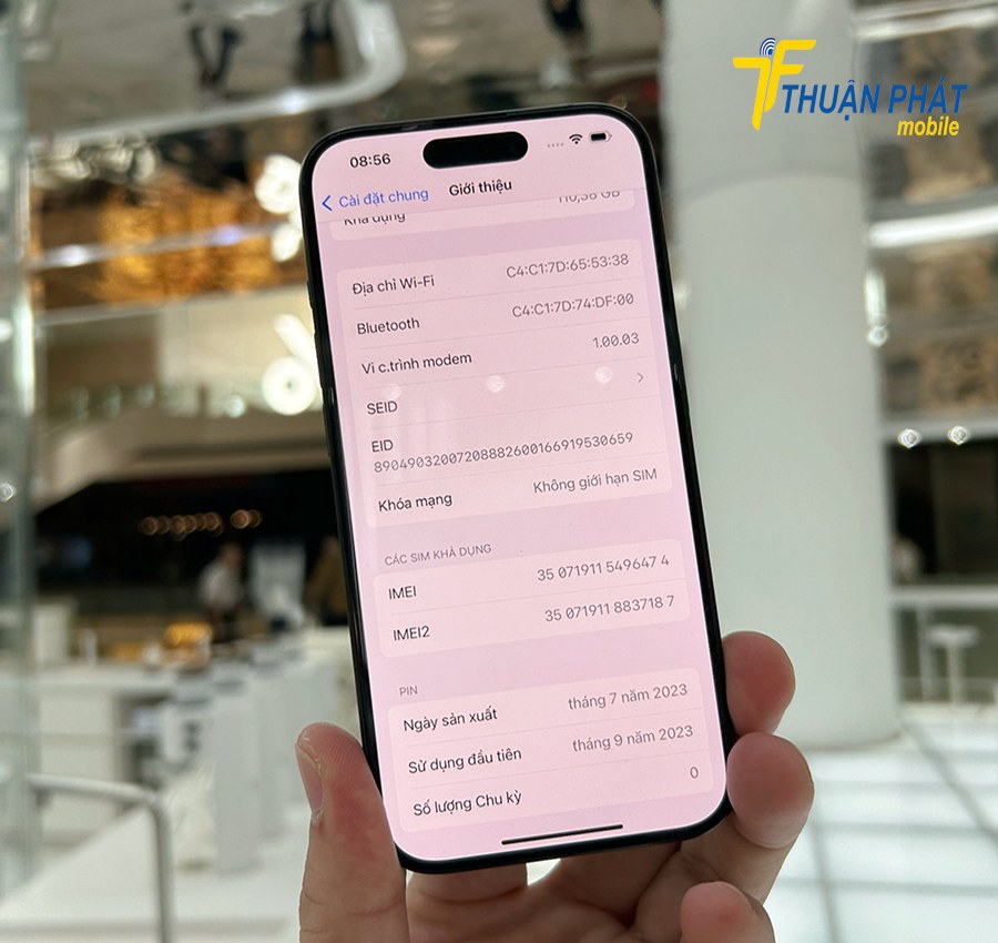 iPhone 15 Pro Max mất imei iPhone 15 Pro Max mất imei