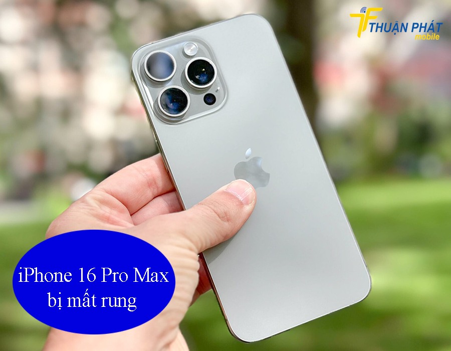 iPhone 16 Pro Max bị lỗi rung