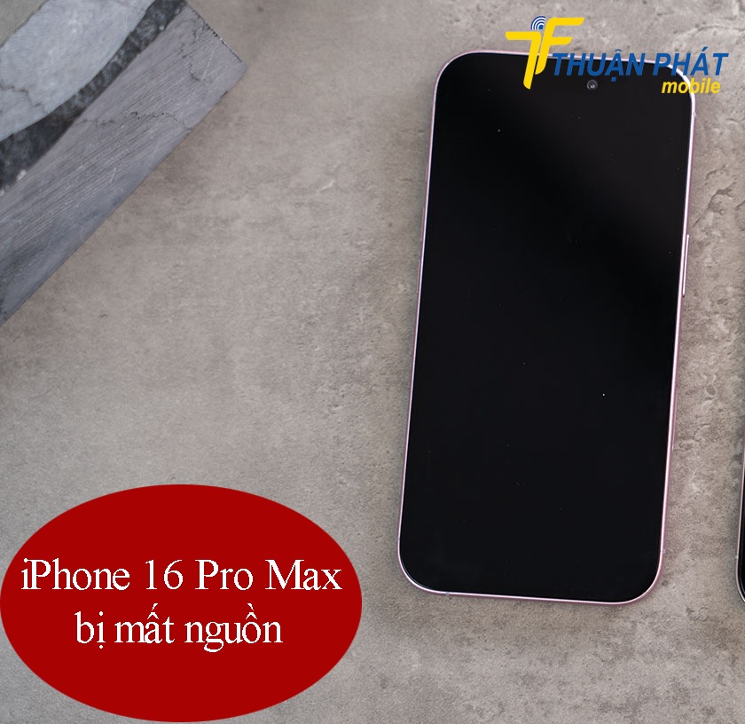 iPhone 16 Pro Max bị mất nguồn