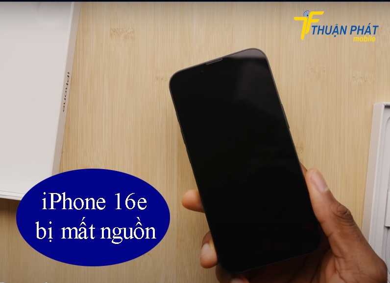 iPhone 16e bị mất nguồn