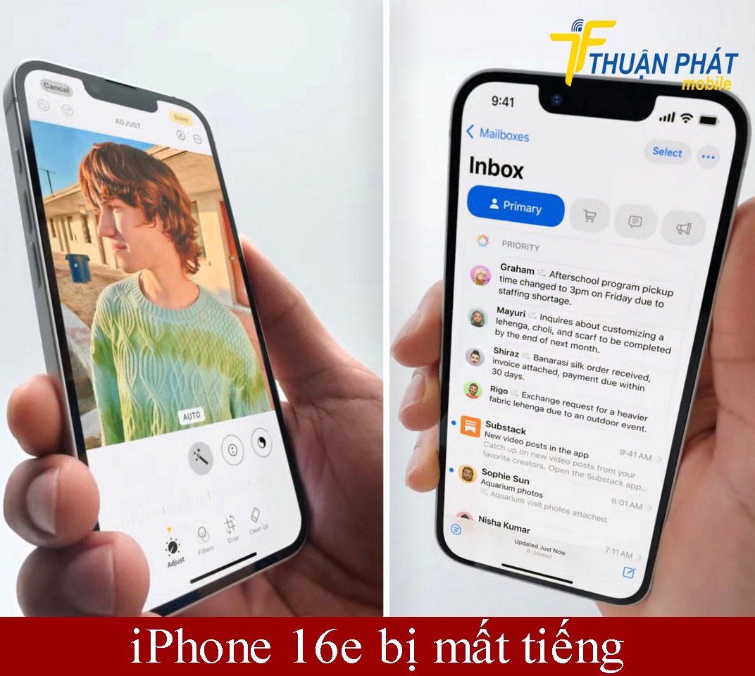 iPhone 16e bị mất tiếng