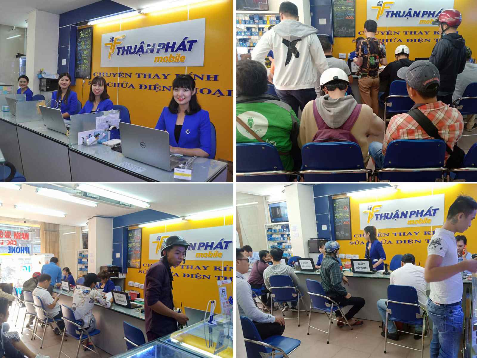 Khách hàng thay mặt kính tại Thuận Phát Mobile