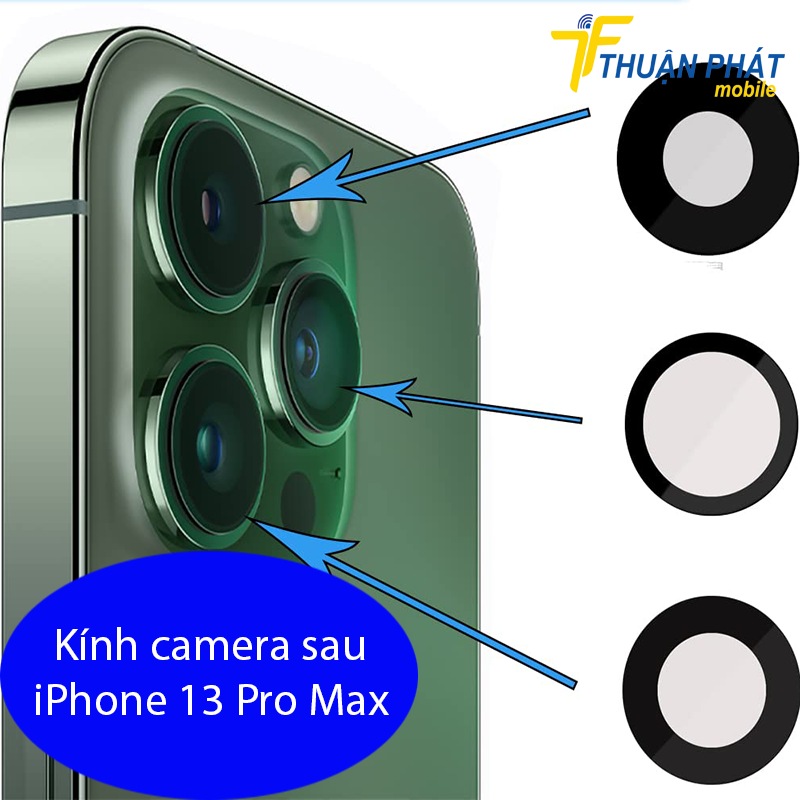 Kính camera sau iPhone 13 Pro Max chính hãng