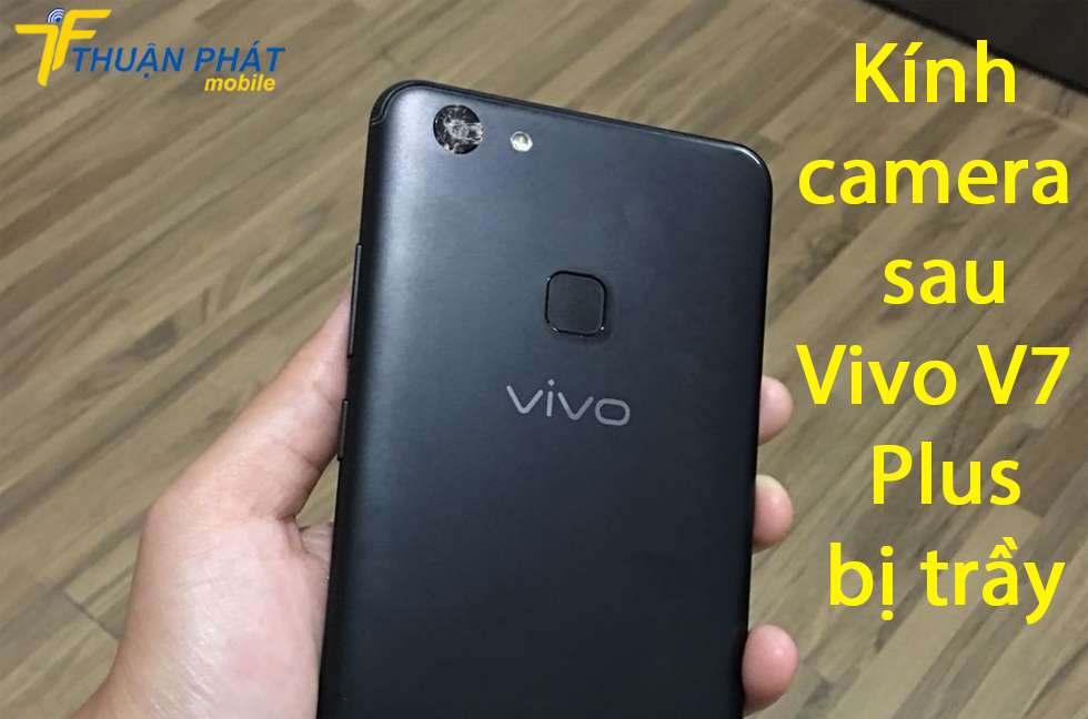 Kính camera sau Vivo V7 Plus bị trầy