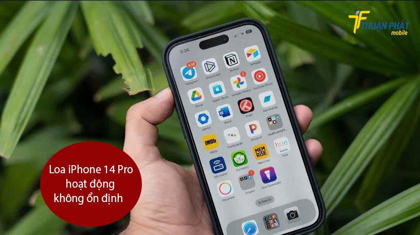 Loa iPhone 14 Pro hoạt động không ổn định