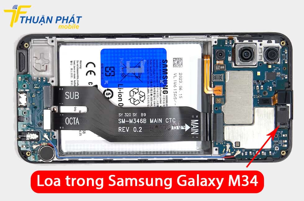 Loa trong Samsung Galaxy M34