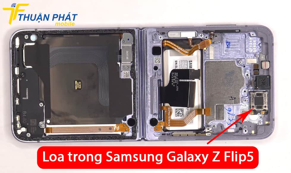 Loa trong Samsung Galaxy Z Flip5