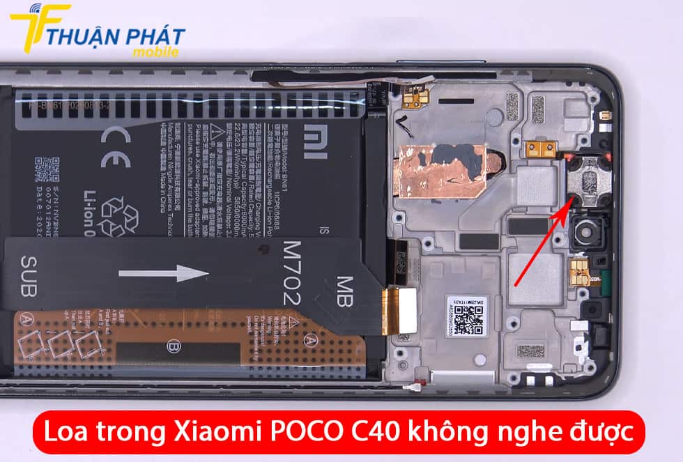 Loa trong Xiaomi POCO C40 không nghe được