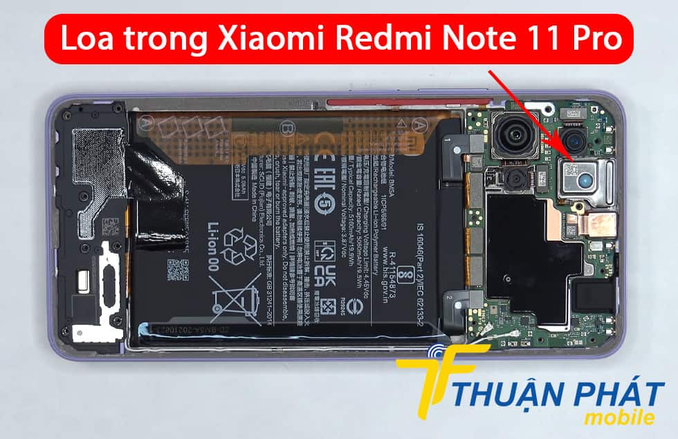Loa trong Xiaomi Redmi Note 11 Pro