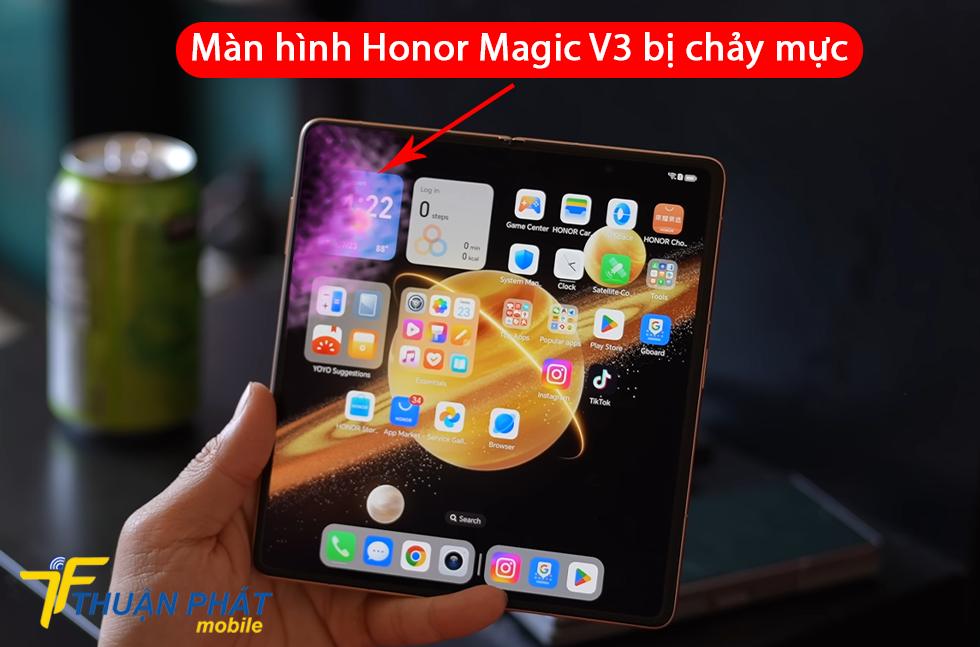 Màn hình Honor Magic V3 bị chảy mực