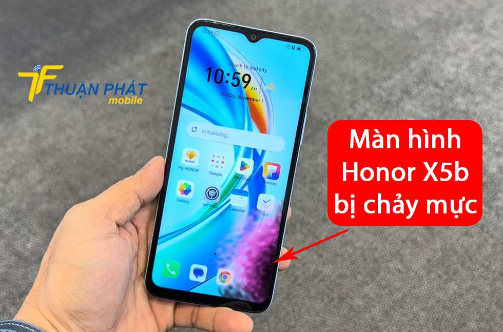 Màn hình Honor X5b bị chảy mực